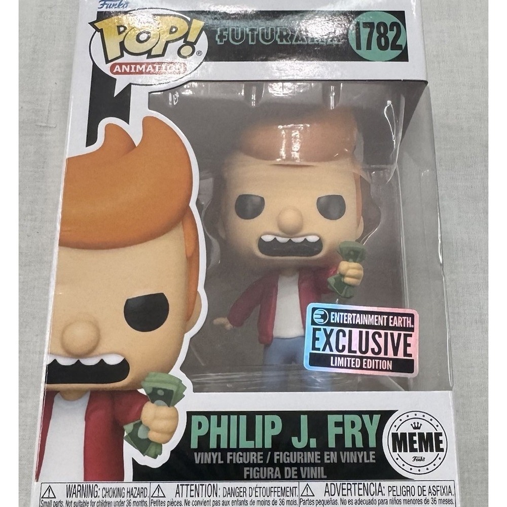 Funko Pop Futurama Philip J Fry Meme 1782 Entertainment Earth Exclusive
